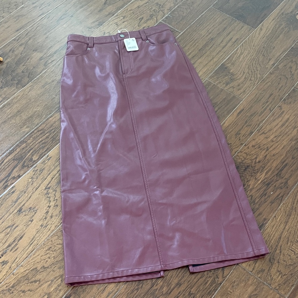 Free People Mauve Midi Skirt
